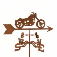 EZ Vane EZ1022-GR Classic Motorcycle Weathervane with Garden Mount