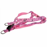 Sassy Dog Wear BANDANA PINK2-H Bandana Dog Harness- Pink - Small