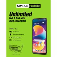 Simple Mobile TCL 50 LE Prepaid Smartphone Gray Perspective: Main