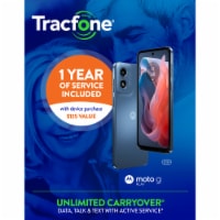 Tracfone Moto G Play with annual plan bundle 1500Min/Txt/MB Prepaid Smartphone Perspective: Main