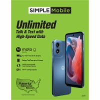 Simple Mobile Moto G Play Prepaid Smartphone - Blue Perspective: Main