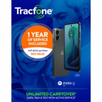 Tracfone® Moto G 5G With Annual Plan Bundle 1500Min/Txt/MB Prepaid Smartphone - Gray Perspective: Main