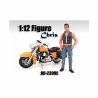 American Diorama 23995 Biker Chris Figure for 1-12 Scale Motorcycles
