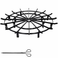 Wheel Fire Grate Fire Pit Log Grate 40-Inch Fire Pit Grate Round Fire Pit Wheels