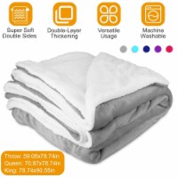 Fleece Throw Blanket Warm Soft Flannel Bed Cover Cuddly Cozy Sofa Travel Car Blanket Queen