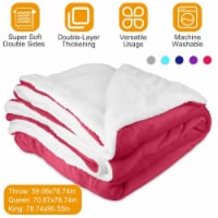 Fleece Throw Blanket Warm Soft Flannel Bed Cover Cuddly Cozy Sofa Travel Car Blanket Queen