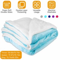Fleece Throw Blanket Warm Soft Flannel Bed Cover Cuddly Cozy Sofa Travel Car Blanket Queen