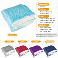 Fleece Throw Blanket Warm Soft Flannel Bed Cover Cuddly Cozy Sofa Travel Car Blanket Queen