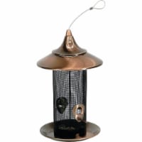 Stokes Select Copper 2.1 Qt. Capacity Screen Tube Bird Feeder 38287-DI