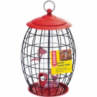 Stokes Select Sweet Tweet Cafe Plastic Cage Bird Feeder - Red