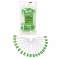 Toothette Plus 6 Inch Length Oral Swabstick with Green Foam Tip 6076, 20 Ct
