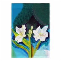 Betsy Drake FL1139 12.5 x 18 in. White Lilies Flag