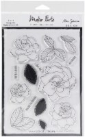 Maker Forte Clear Stamps By Alex Syberia Design 6 X8 -Gorgeous Gardenias