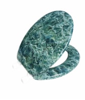 J&V Textiles Round Toilet Seat With Easy Clean & Change Hinge