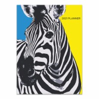 TF Publishing Zebra 2021 Monthly Planner – Yellow & Blue Perspective: Main