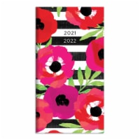TF Publishing 2021-2022 Pocket Planner - Floral Stripes Perspective: Main