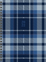 2022 Preppy Plaid Medium Weekly Monthly Planner + Coordinating Planning Stickers Perspective: Main