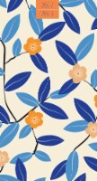 TF Publishing 2022-2023 Blue Hue Blooms 2-Year Small Monthly Planner Perspective: Main