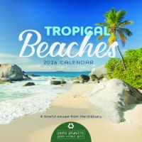 2026 Tropical Beaches 12 Month Mini Wall Calendar by TF Publishing Perspective: Main