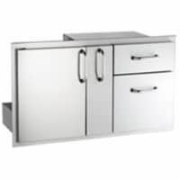 American Outdoor Grill 18-36-SSDD 18 x 36 in. Door with Double Drawers & Platter Storage Seri