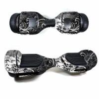 MightySkins SWT580-Black Flourish Skin Decal Wrap for Swagtron T580 Hoverboard Sticker - Blac
