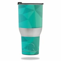MightySkins RTTUM4017-Blue Green Polygon Skin for Rtic Tumbler 40 oz 2017 - Blue Green Polygo