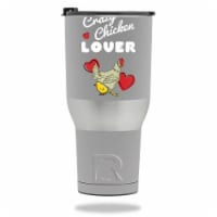 MightySkins RTTUM4017-Crazy Chicken Lover Skin for RTIC Tumbler 40 oz 2017 - Crazy Chicken Lo