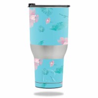 MightySkins RTTUM4017-Water Flowers Skin for RTIC Tumbler 40 oz 2017 - Water Flowers