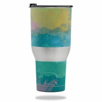 MightySkins RTTUM4017-Watercolor Blue Skin for RTIC Tumbler 40 oz 2017 - Watercolor Blue