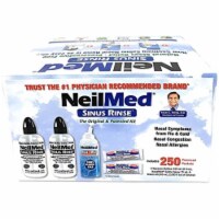 NeilMed Sinus Rinse All Natural Relief Premixed Refill Packets 250 Count