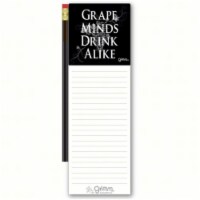 Grimm  Grape Minds Drink Alike Magnetic Note Pad with Pencil
