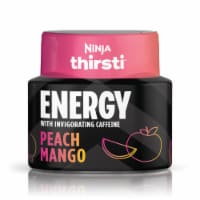 Ninja® Thirsti™ Peach Mango ENERGY with Invigorating Caffeine Water Enhancer Bottle Perspective: Main