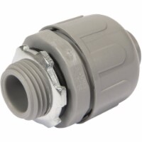 IPEX Kwikflex 1/2 In. Straight PVC Screw-On Coupling Liquid Tight Fitting 020153