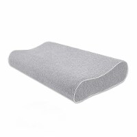 Mugetu Gel Filled Memory Foam Pillow-Neck Support for Back and Side Sleepers - Gray