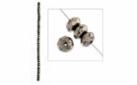John Bead SP 8  Pyrite 8mm Rondelle Faceted