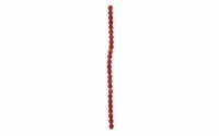 John Bead Czech FP Rd 8mm Dk Red/White