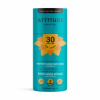 Attitude Natural Care Unscented Kids Mineral Sunscreen Stick SPF 30