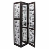 kieragrace KG Traditional  Preston Triple Panel Screen Espresso Engineered Wood