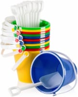 Top Race 6 Sets 5  Inch Beach Pails and Sand Shovels for Kids