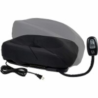 Carex Premium Power Lifting Seat, Black, 17",  Up to 300 lbs Without Pushing, Large
