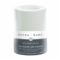 Sterno Home™ Outdoor LED Resin Pillar Candle - White Perspective: Main