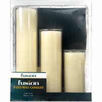 Sterno Home Pillar Candles - 3 Pack - Cream Perspective: Main