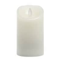 Mirage Flameless LED Wax Pillar Candle - Cream Perspective: Main