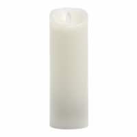Mirage Flameless LED Wax Pillar Candle - Cream Perspective: Main