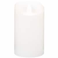 Sterno Home iFlicker Flameless LED Wax Pillar Candle - White Perspective: Main