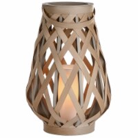 Sterno Home 102398 17.5 in. Hanging Woven Basket LED Lantern