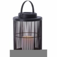 Sterno Home 102404 10 in. Solar Rattan Basket Lantern