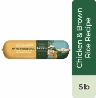 Freshpet Healthy & Natural Dog Food, Fresh Certified Humanely Raised Chicken & Brown Rice Roll, 5 lb Perspective: Main