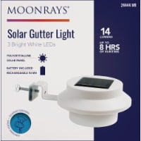 Moonrays 14-Lumen LED White Solar Gutter Light 24444