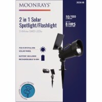 Moonrays Black SMD LED 2-In-1 Solar Spotlight/Flashlight 26334